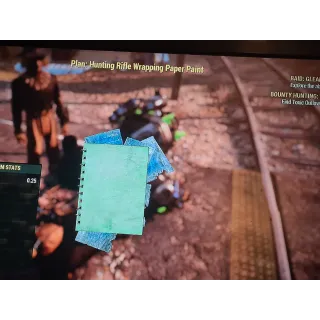 Hunting Rifle Wrapping Paper Paint