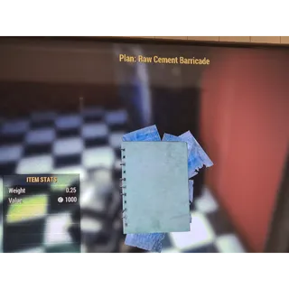 Plan | Raw Cement Barricade