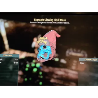 Fasnacht Glowing Skull Mask