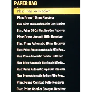 Plan | Prime receiver 38 plans