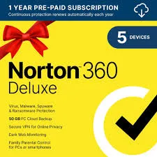 Norton 360 Deluxe 1 Year 5 Device