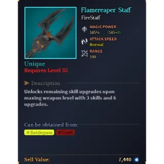 Flamereaper Staff