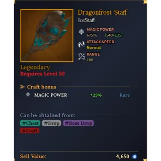 Dragonfrost Staff