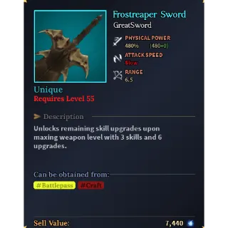 Frostreaper Sword