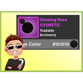 Glowing Nose Black #1D1D1D