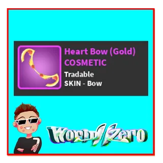 Heart Bow - Gold
