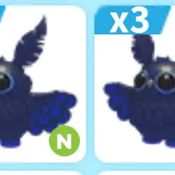 5 neon Stygian owls