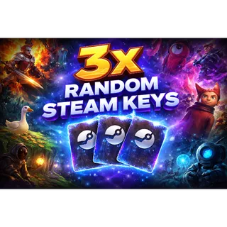 3x Premium Quality Random Steam Keys – No Duplicates