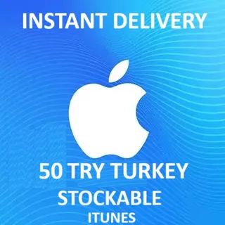 Itunes Gift Card 50 Try Turkey (TL) STOCKABLE INSTANT DELIVERY