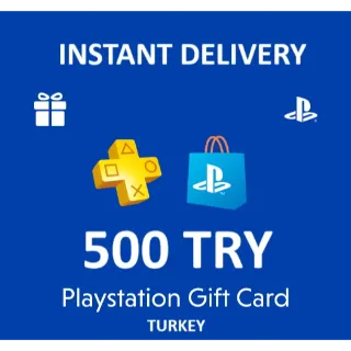 Playstation TR Network PSN 500 TL TRY STOCKABLE  INSTANT DELIVERY