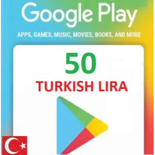 TURKEY GOOGLE GIFT CARD 50 TURKISH LIRA