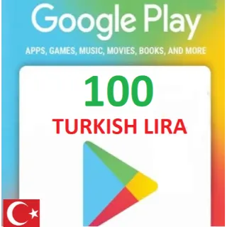TURKEY GOOGLE GIFT CARD 100 TURKISH LIRA