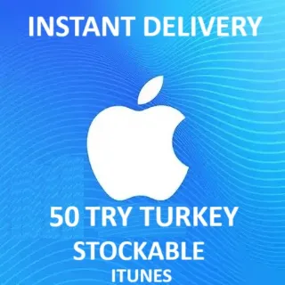 Itunes Gift Card 50 Try Turkey (TL) STOCKABLE INSTANT DELIVERY