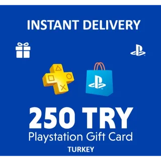 Playstation TR Network PSN 250 TL TRY STOCKABLE  INSTANT DELIVERY