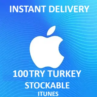 Itunes Gift Card 100 TRY Turkey (TL) STOCKABLE INSTANT DELIVERY