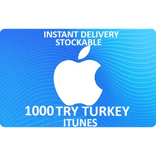 ₺1000.00 TRY Apple Gift Card STOCKABLE TURKEY (TL) INSTANT DELIVERY