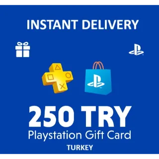 Playstation TR Network PSN 250 TL TRY STOCKABLE  INSTANT DELIVERY
