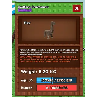 Soulflame Brontosaurus