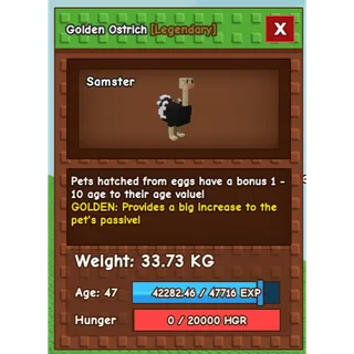 x4 Collosal/Huge Ostrich