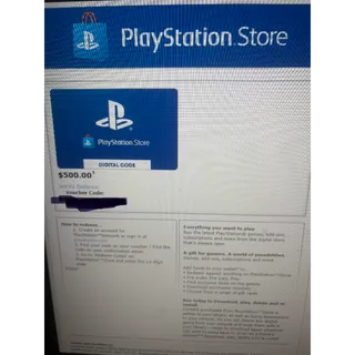 $500.00 AUD PlayStation Store