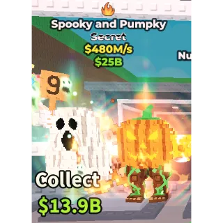Spooky and pumpky 480m/1s - steal a brainrot 
