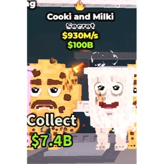 COOKI AND MILKI 930M/1s - steal a brainrot 