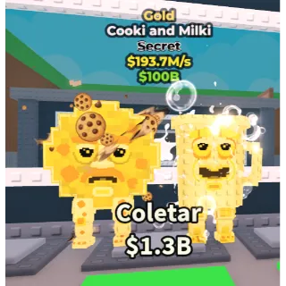 COOKI AND MILKE GOLD 193.7M/1s - STEAL A BRAINROT 