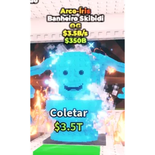 Skibidi toilet rainbow 3.5b/1s - steal a brainrot