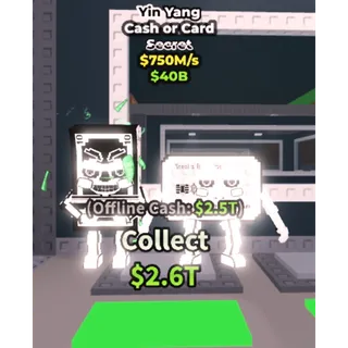 Cash or card yin yang 750m/1s