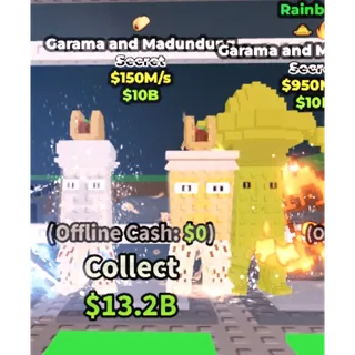 Garama and madundung 150m/1s - steal a braintot