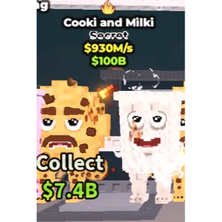 COOKI AND MILKI 930M/1s - steal a brainrot 