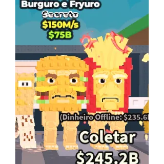 BURGURO AND FRYURO 150M/1s - steal a brainrot 