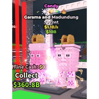 GARAMA AND MADUNDUNG CANDY 1.1B/1s - steal a brainrot 