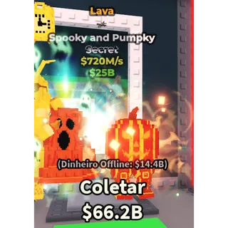 Spooky and pumpky lava 720m/1s - steal a brainrot 