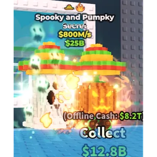 spooky and pumpky 800m/1s - steal a brainrot