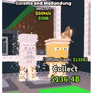 GARAMA AND MADUNDUNG 50M/1s - steal a brainrot 