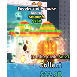 spooky and pumpky 800m/1s - steal a brainrot