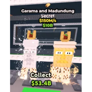 GARAMA AND MADUNDUNG 150M/1s - steal a brainrot 