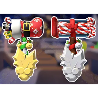 Candy Cane & Santa Boot Duo 