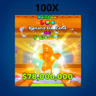 Banana Dancana 1.6M/1s 100x - Break a Lucky Block