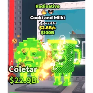 COOKI AND MILKI RADIOACTIVE 2.8B/1s - steal a brainrot 