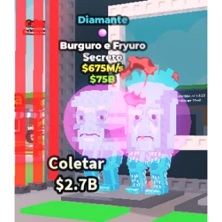 BURGURO AND FRYURO DIAMOND 675M/1s - steal a brainrot 