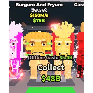 burguro and fryuro 150m/1s - steal a brainrot 