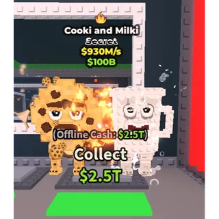 cooki and milki 930m/1s - steal a brainrot 