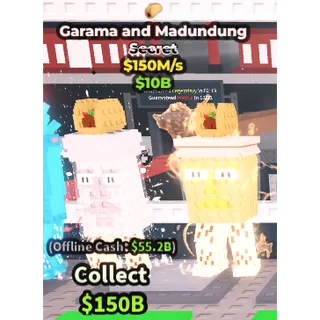 GARAMA AND MADUNDUNG 150M/1s - STEAL A BRAINROT 