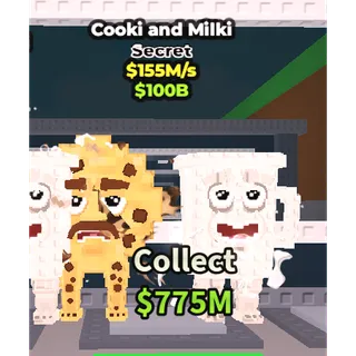 COOKI AND MILKI 155M/1s - steal a brainrot 