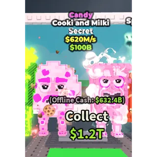 cooki and milki candy 620m/1s - steal a brainrot 