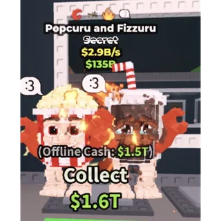 Popcuru and fizzuru 2.9b/1s - steal a brainrot 