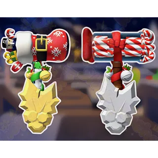 Candy Cane & Santa Boot Duo 