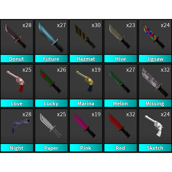 Gear Mm2 10x Uncommon Weapons In Game Items Gameflip - lucky mm2 roblox